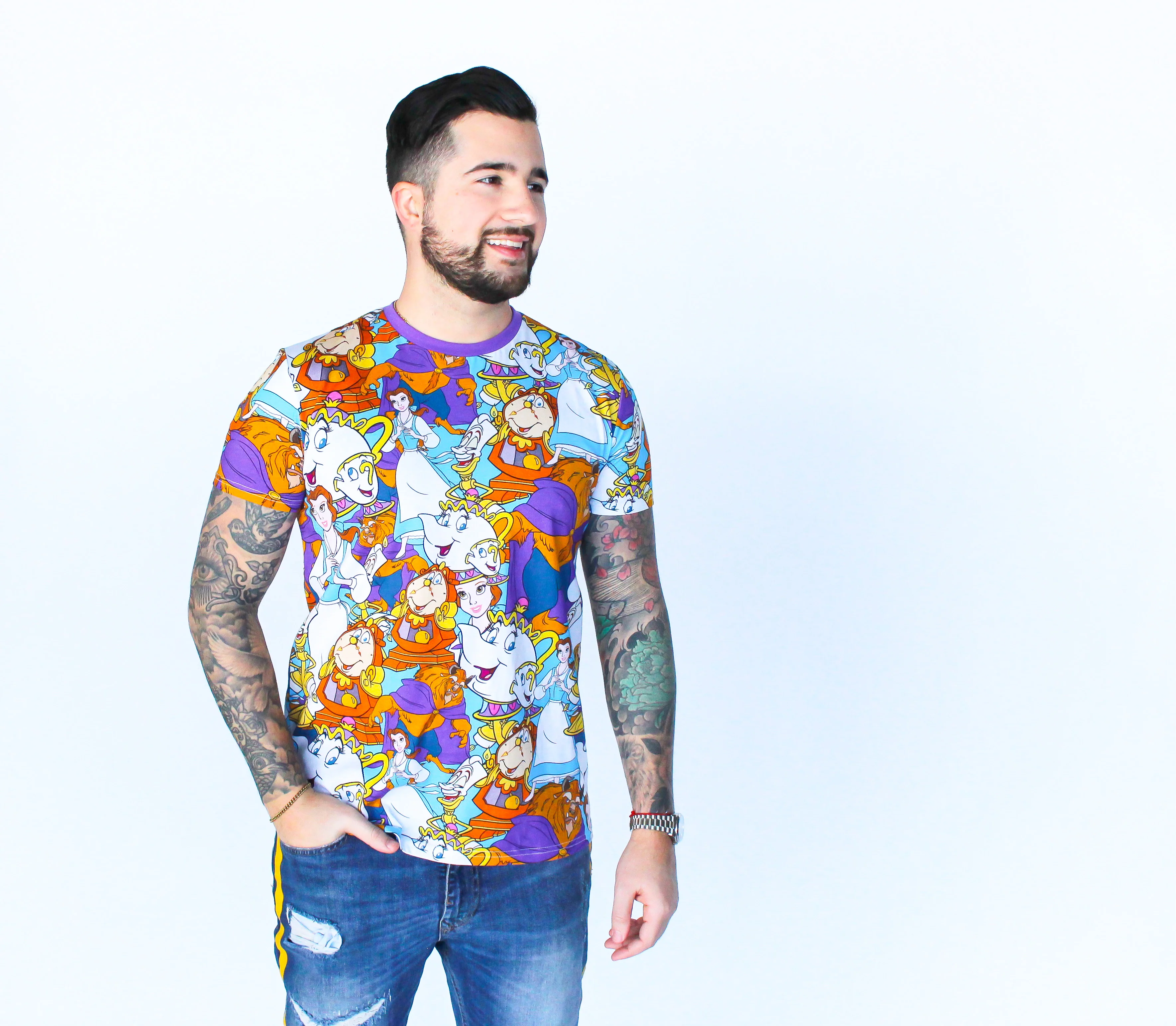 Disney Beauty and the Beast AOP T-Shirt - Image 5