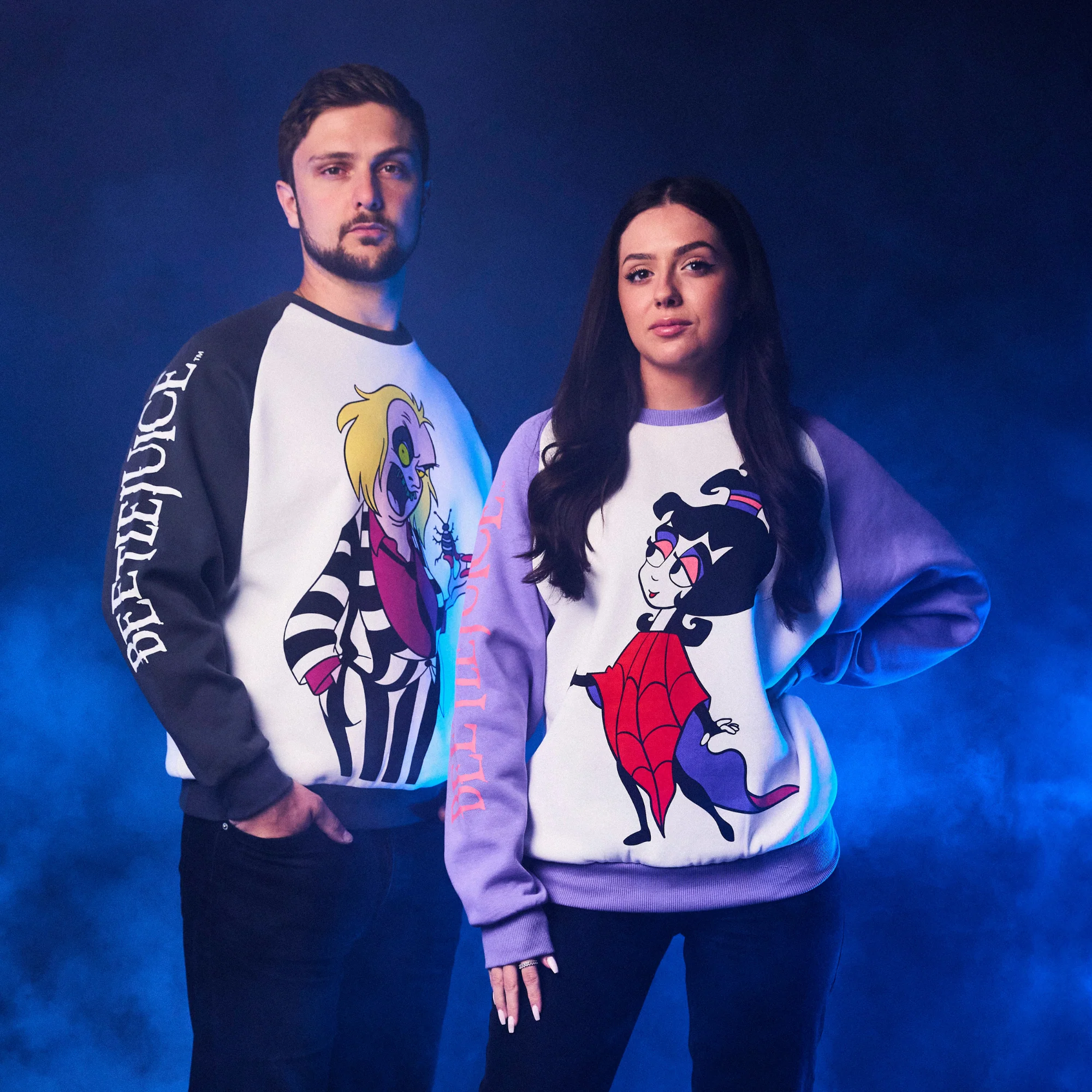 Beetlejuice Retro Raglan Sweater - Image 5