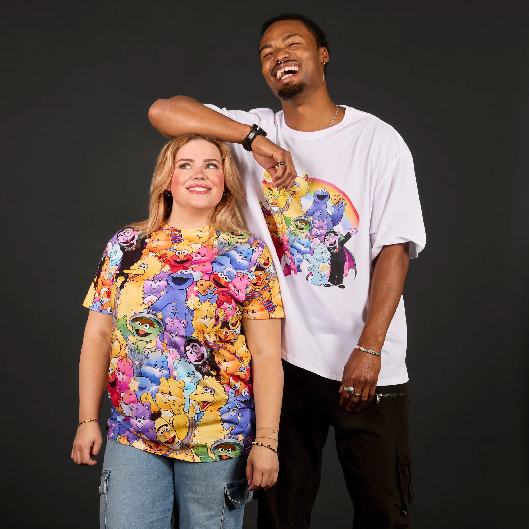 Care Bears x Sesame Street Drop Sleeve T-Shirt - Image 3
