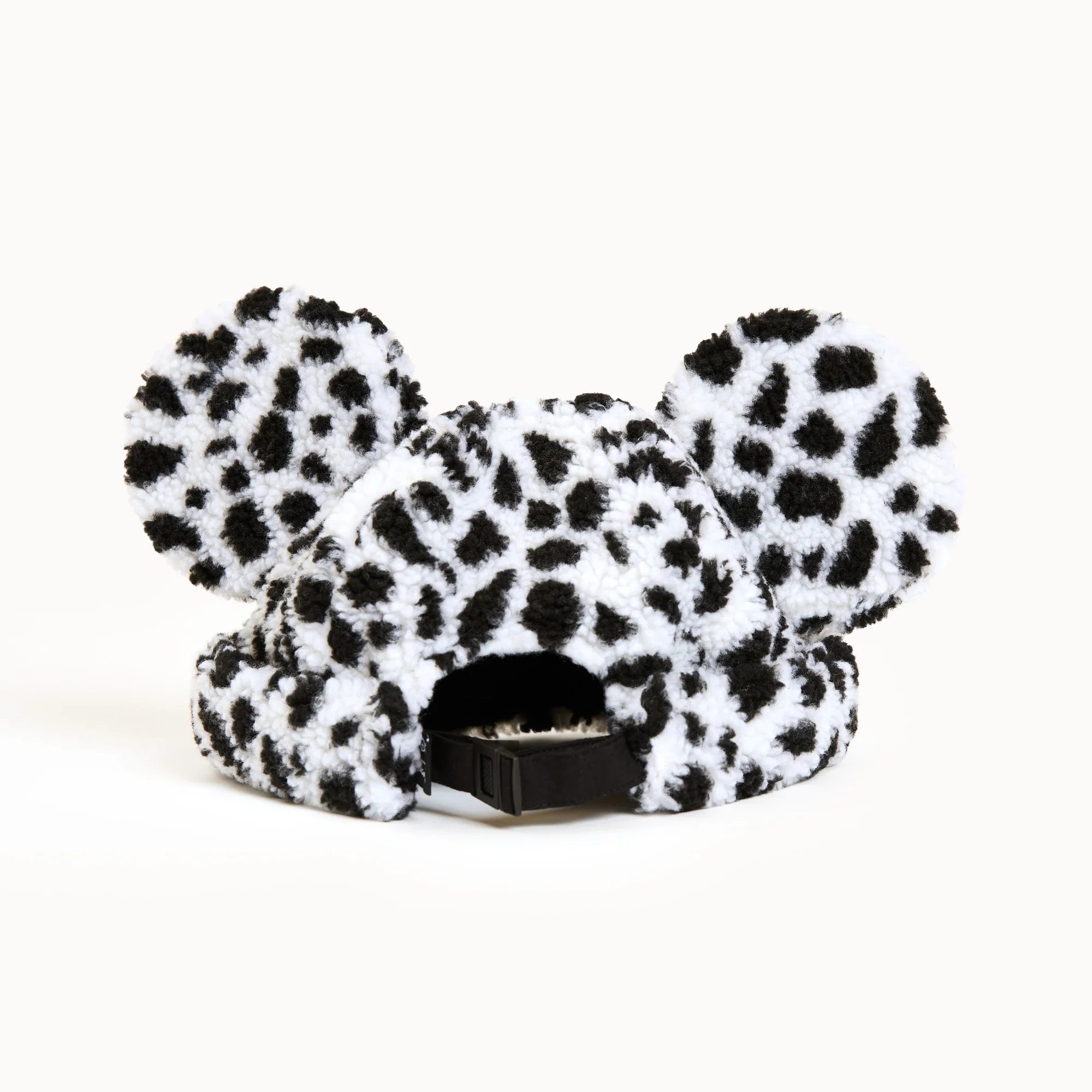 Dalmatian Print Mickey Sherpa Beanie - Image 5