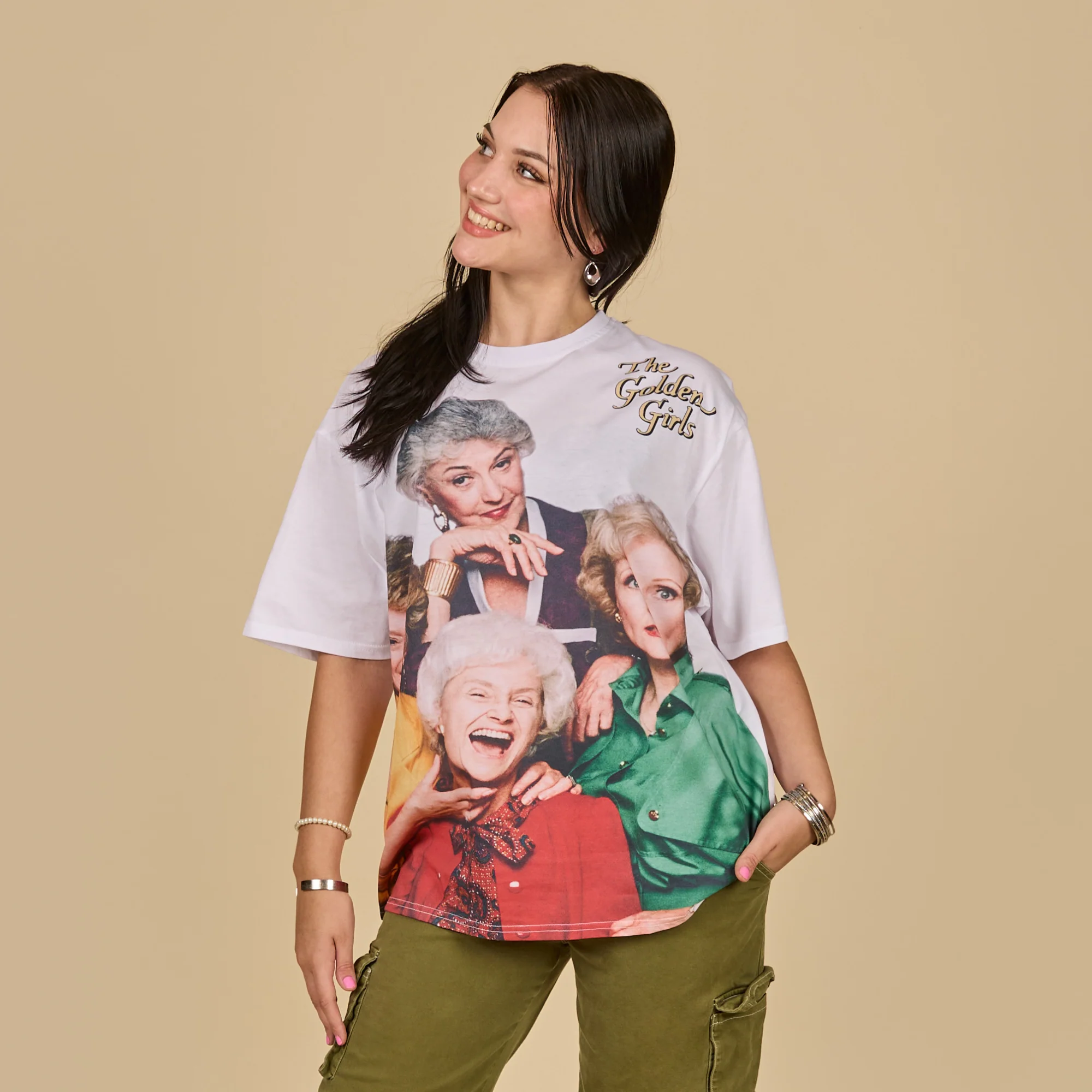 The Golden Girls Photo Drop Sleeve T-Shirt - Image 3