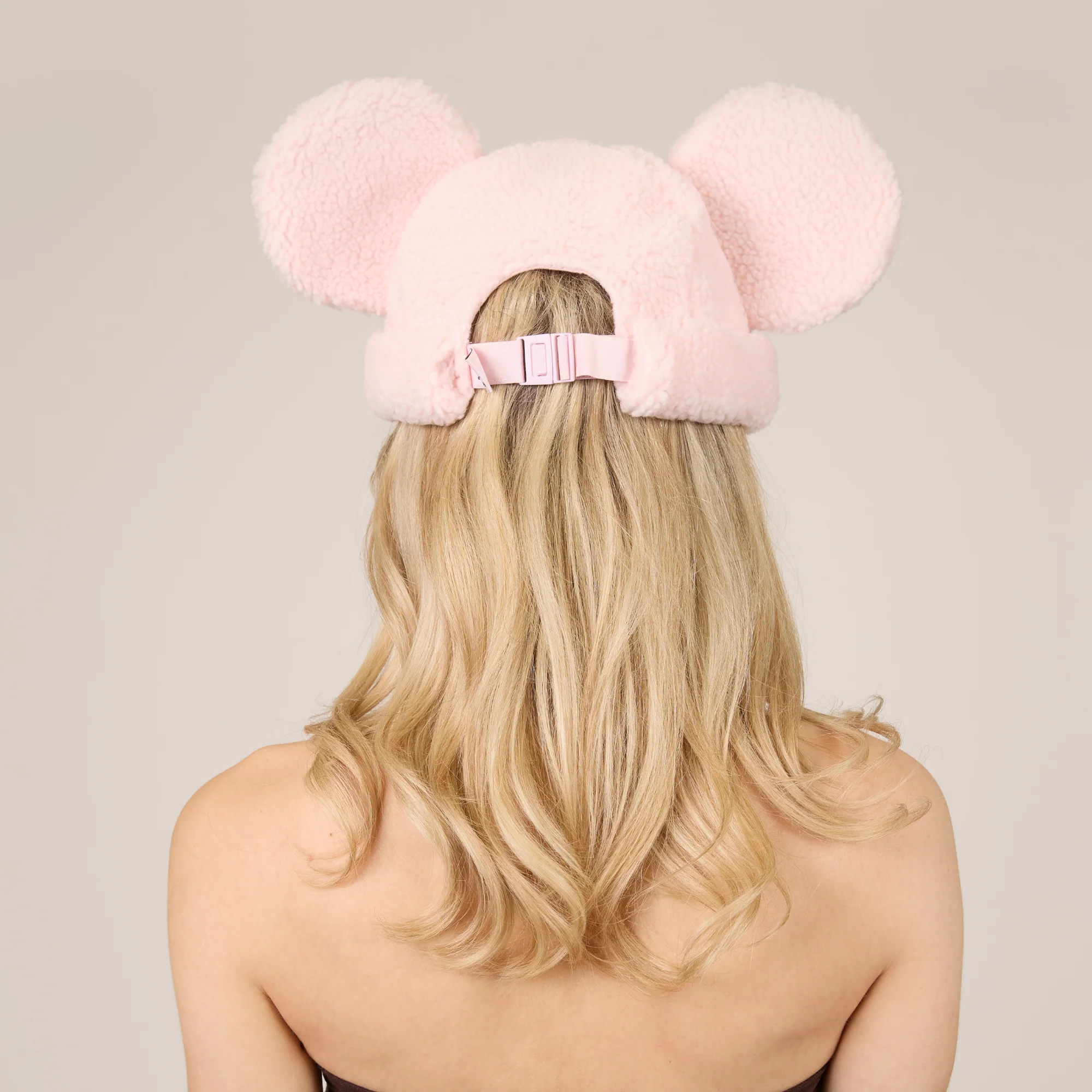 Mickey Sherpa Beanie Blush - Image 4