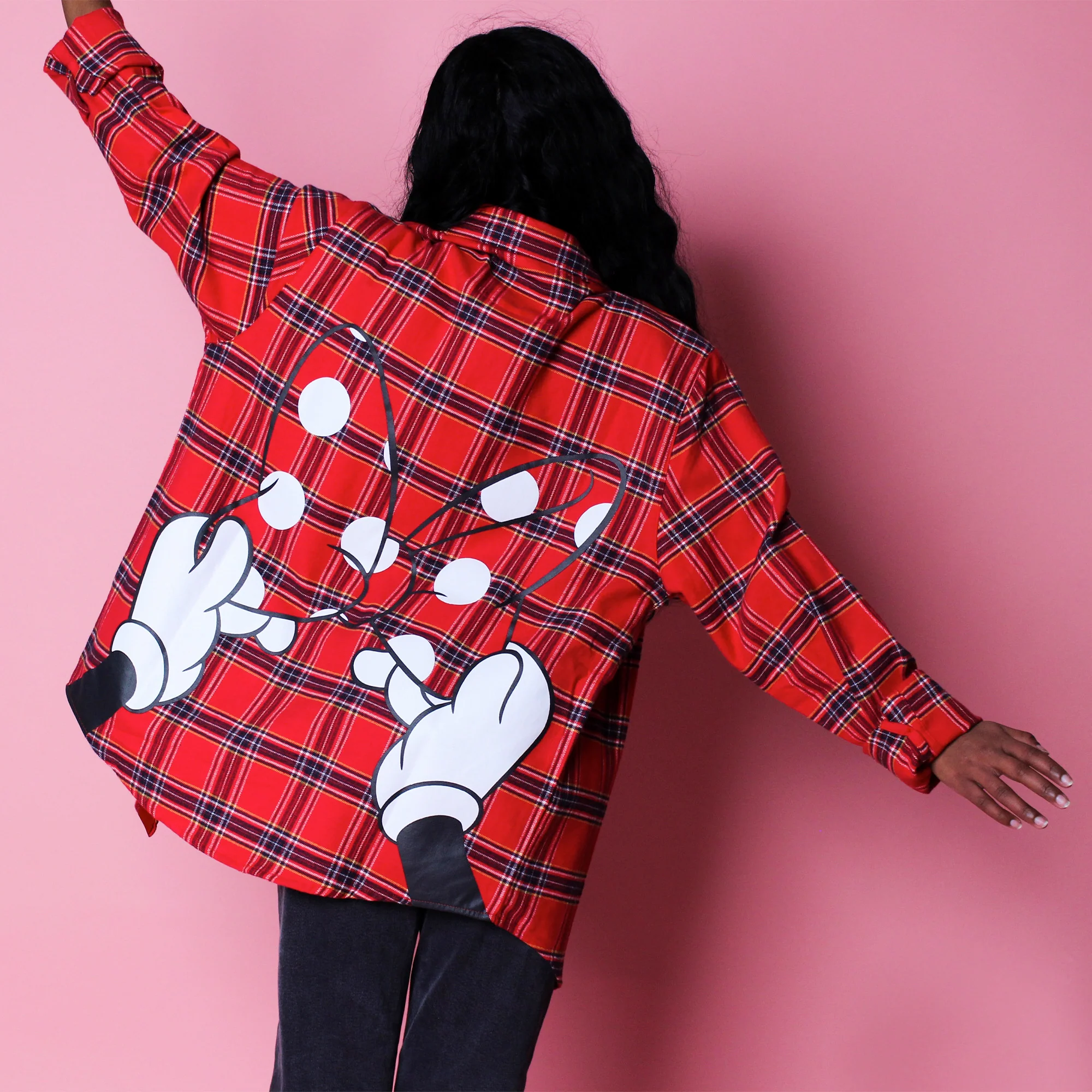 Minnie Mouse Bow Flannel - Image 5