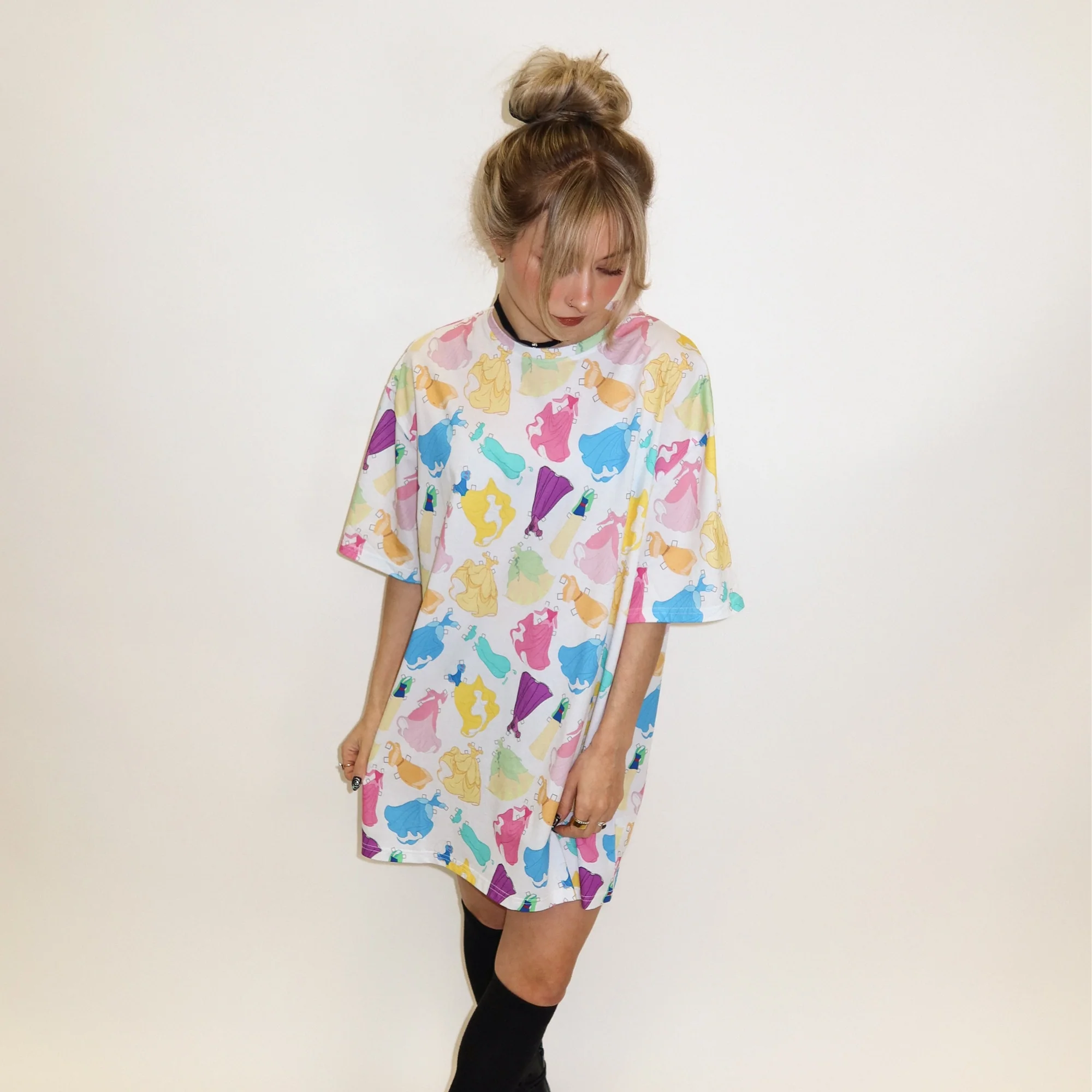 Princess Paper Doll T-Shirt Dress - Image 3