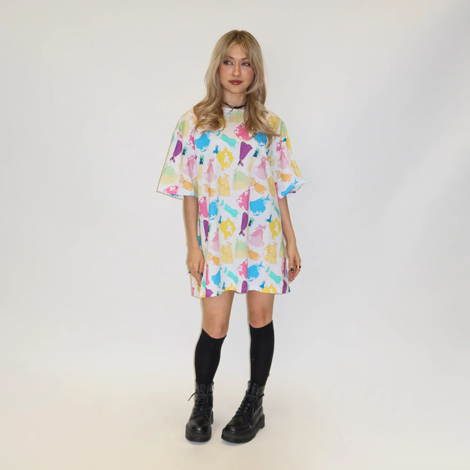 Princess Paper Doll T-Shirt Dress - Image 4