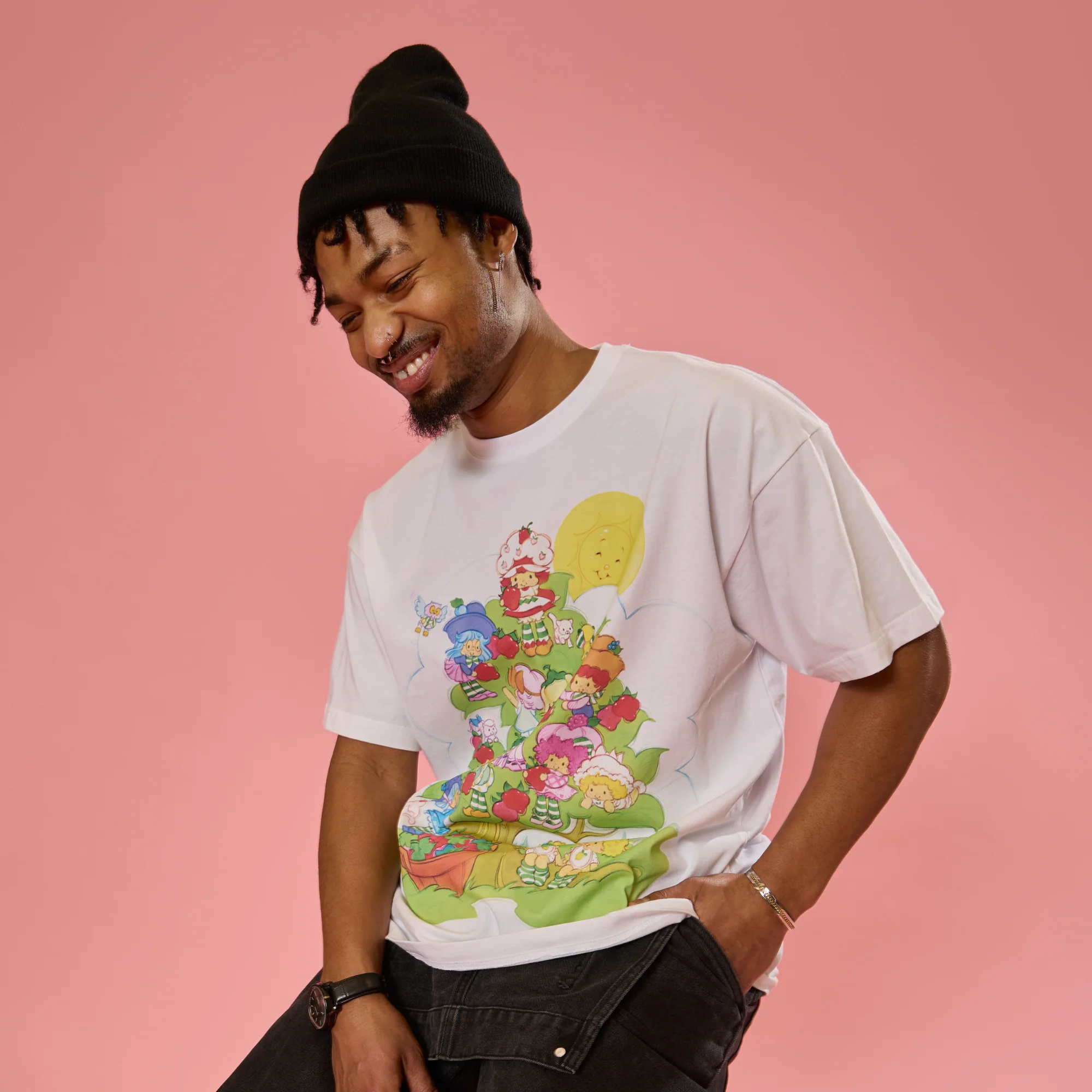 Strawberry Shortcake Drop Sleeve T-Shirt - Image 2