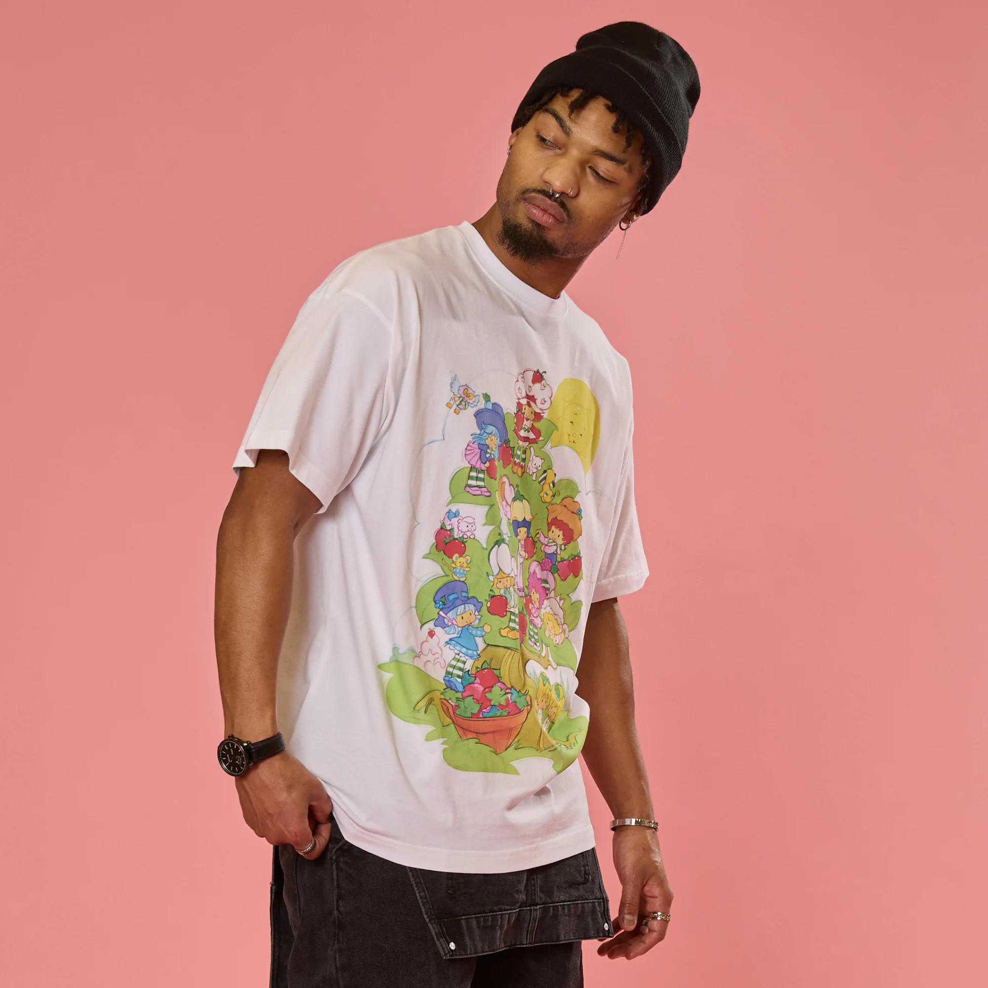 Strawberry Shortcake Drop Sleeve T-Shirt - Image 4