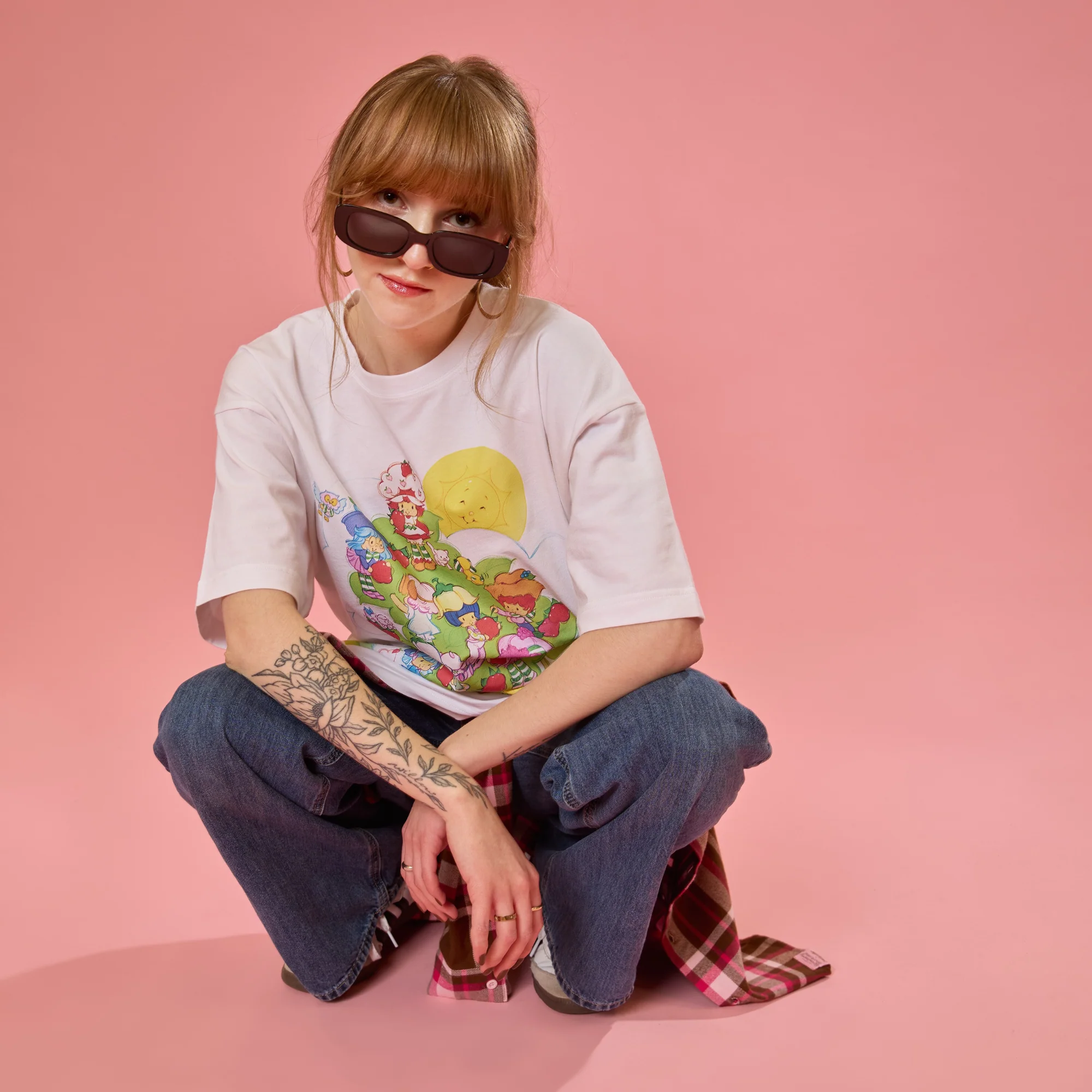 Strawberry Shortcake Drop Sleeve T-Shirt - Image 6