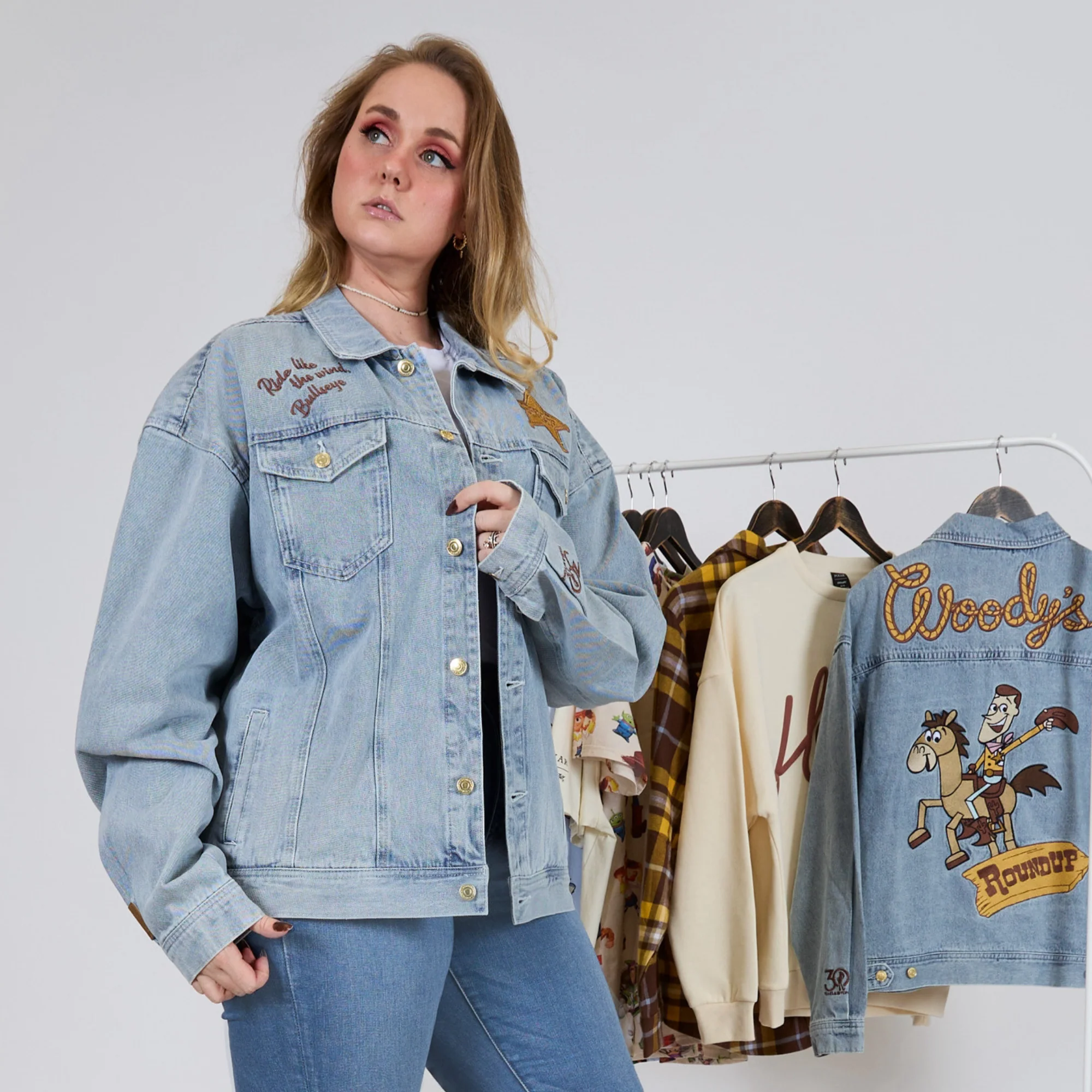 Toy Story Woody's Round Up Denim Jacket - Image 4