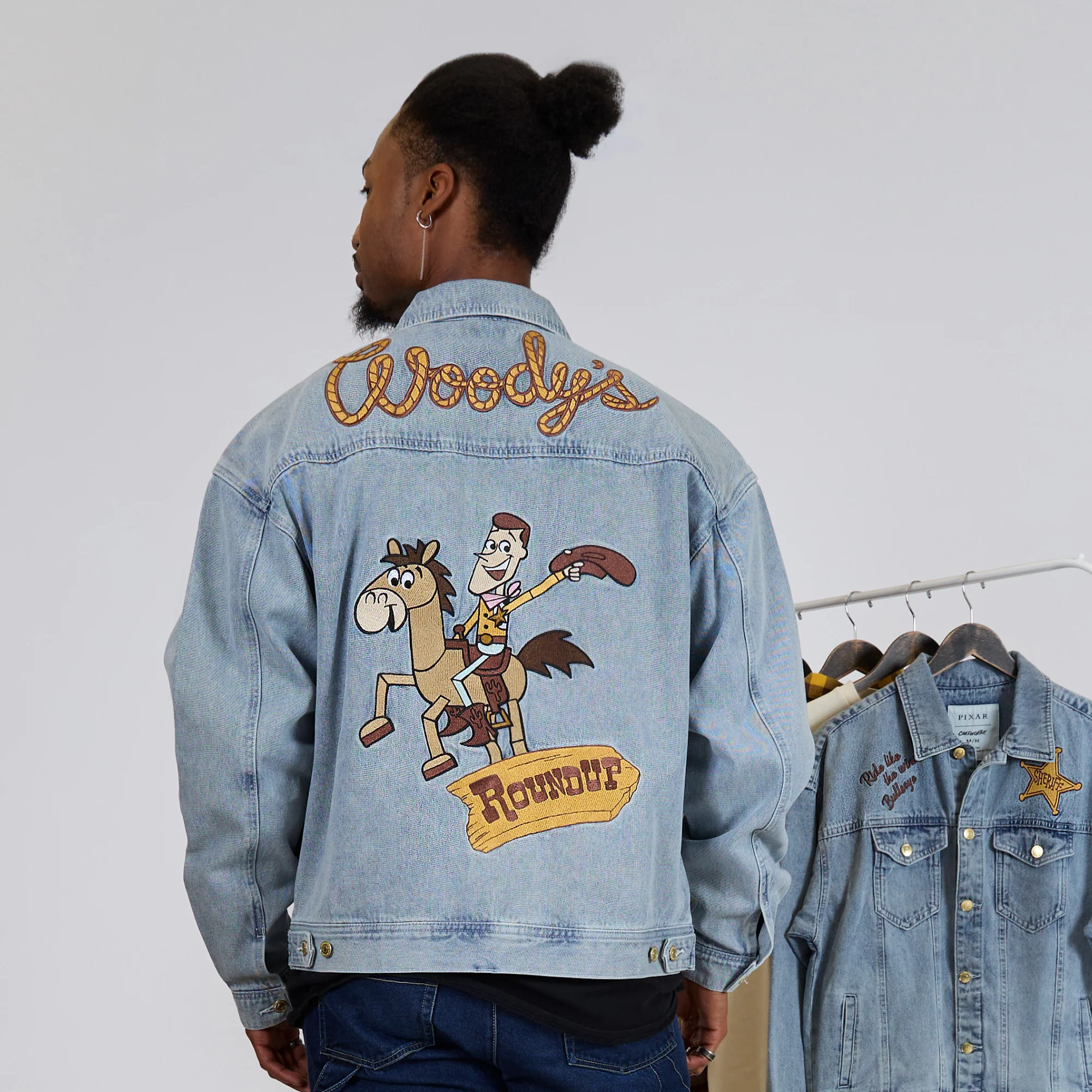 Toy Story Woody's Round Up Denim Jacket - Image 5