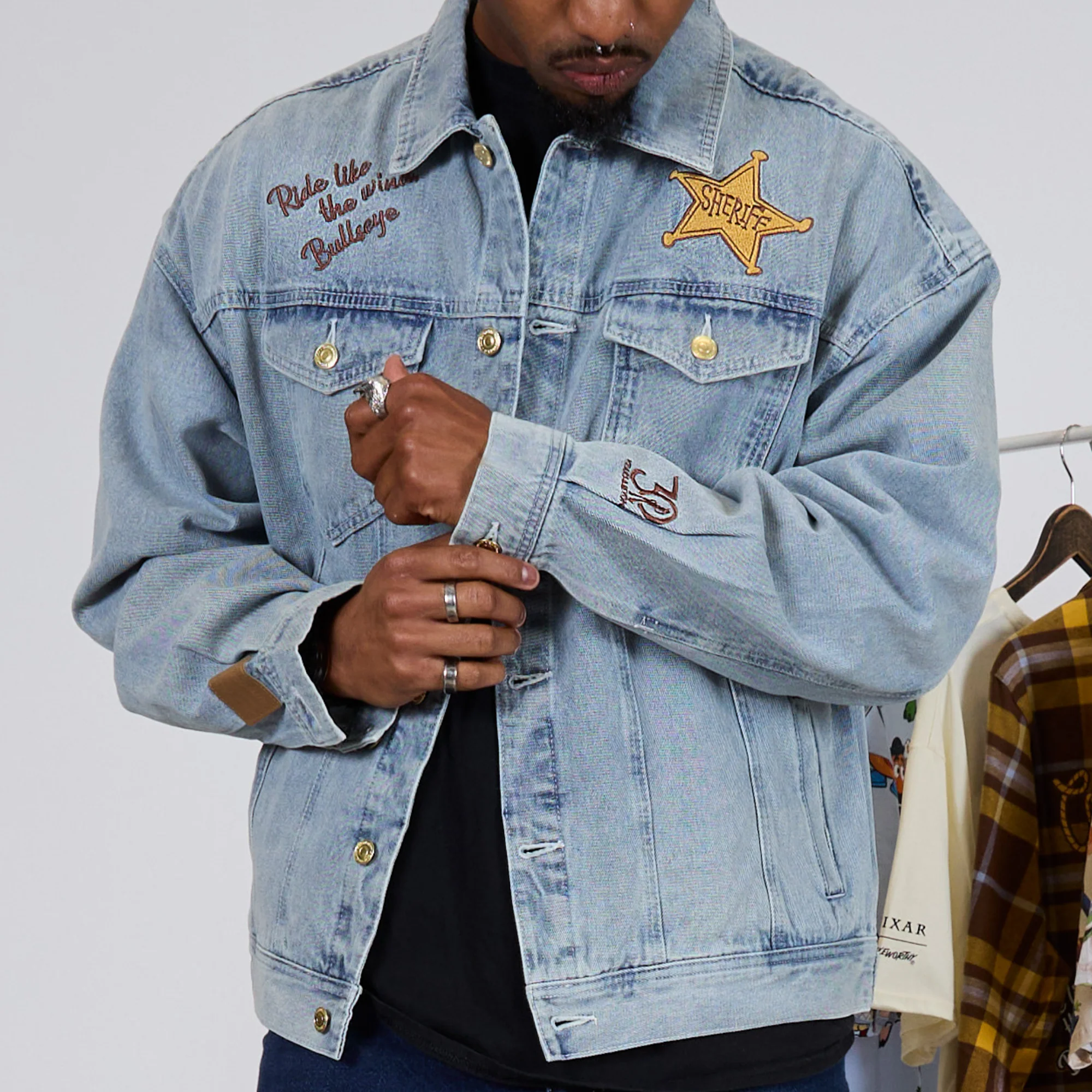Toy Story Woody's Round Up Denim Jacket - Image 6