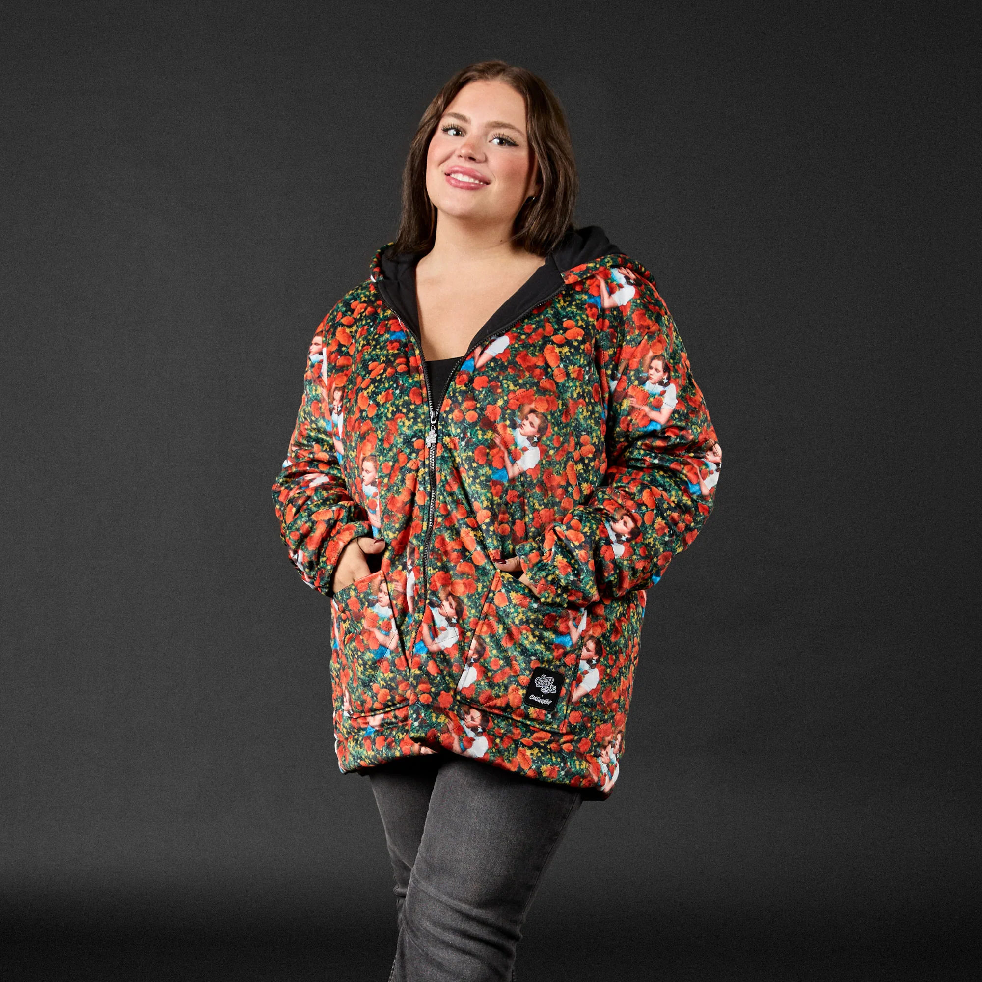 The Wizard of Oz Poppy Field Quilted Jacket - Image 3